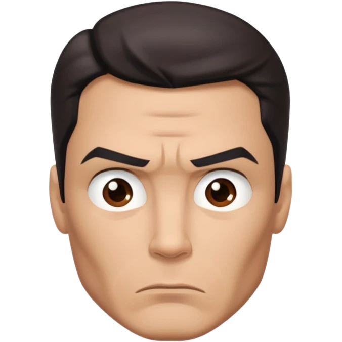 Superman frowning emoji