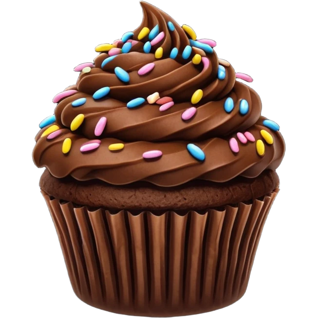 chocolate cupcake emoji