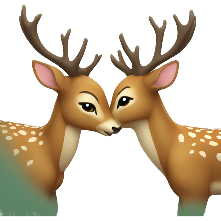 deer kiss emoji