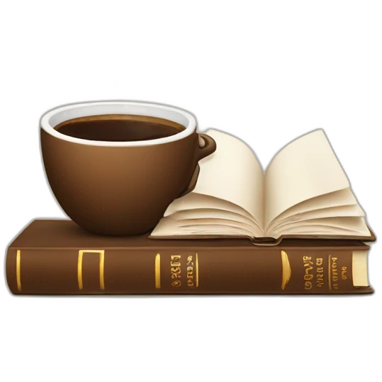 coffe and books emoji