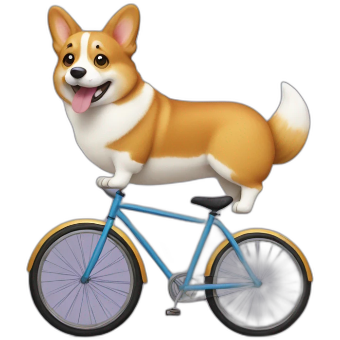 corgi on a bicycle emoji