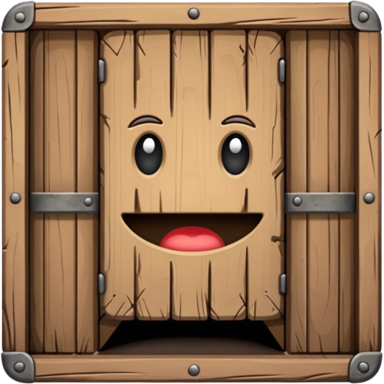 Wooden trap door emoji