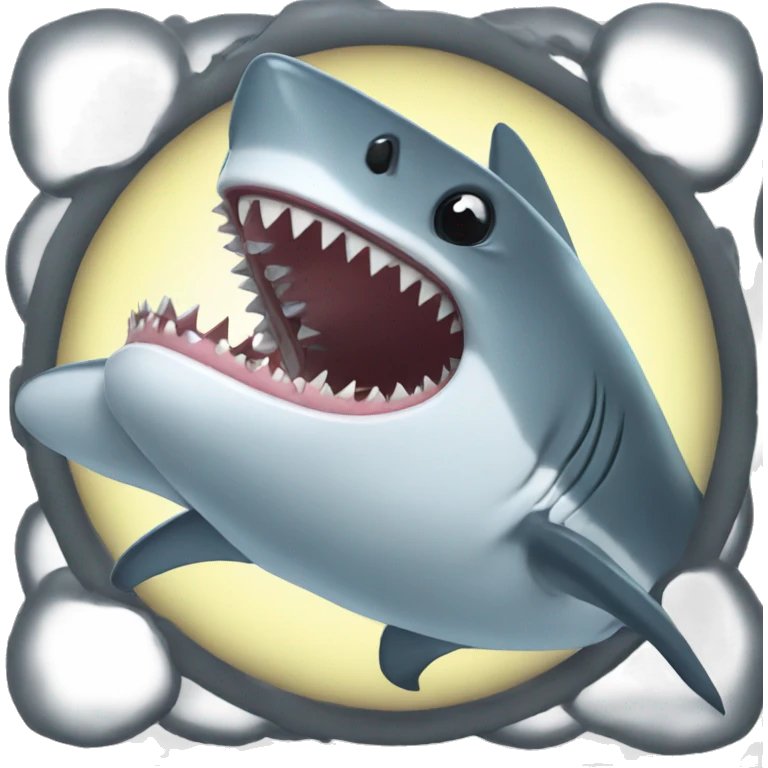 animated shark  emoji