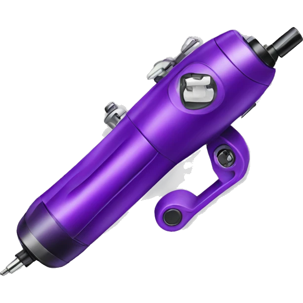 Purple wireless tattoo machine emoji