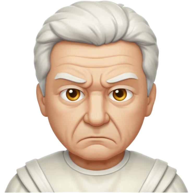 Angry older white male Italian angel emoji