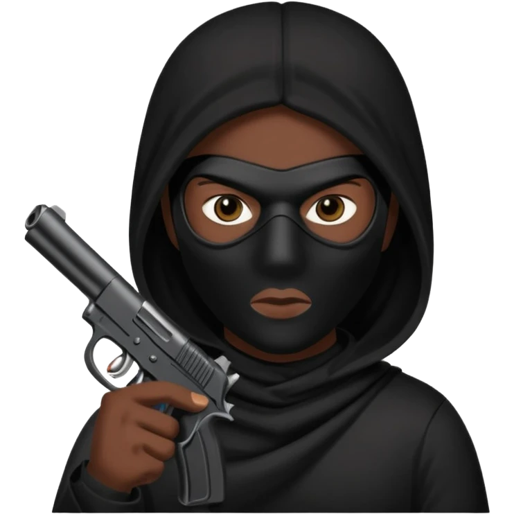 Black robber  emoji