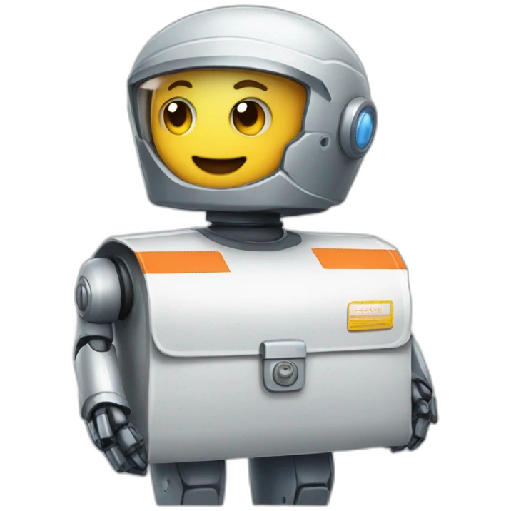 Robot mailman emoji
