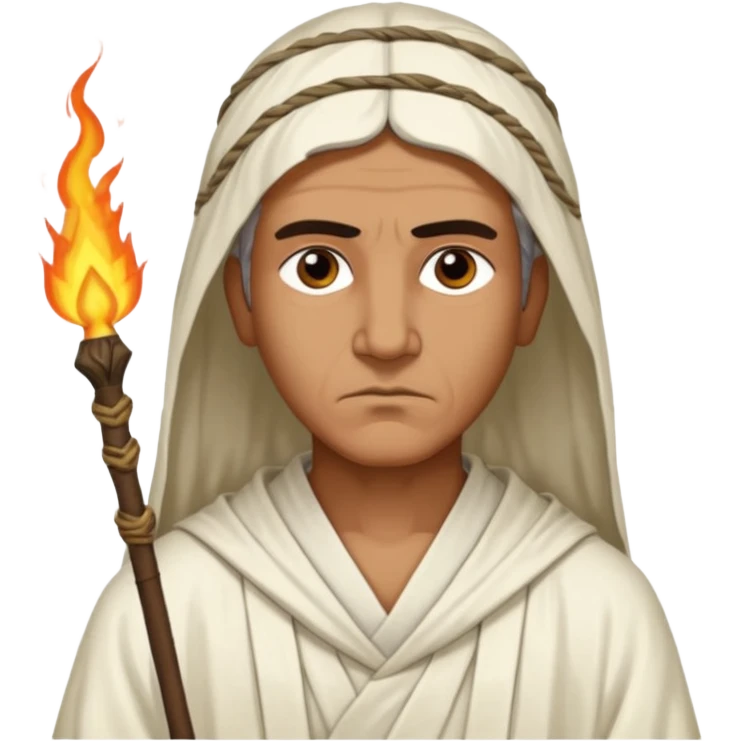Calanus the Indian sage in 327 before a funeral pyre emoji