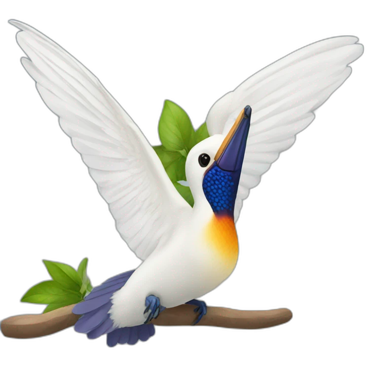 Pelican hummingbird blueberry emoji