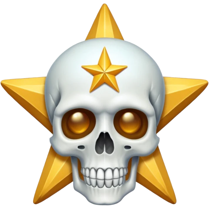 Skull as a star  emoji