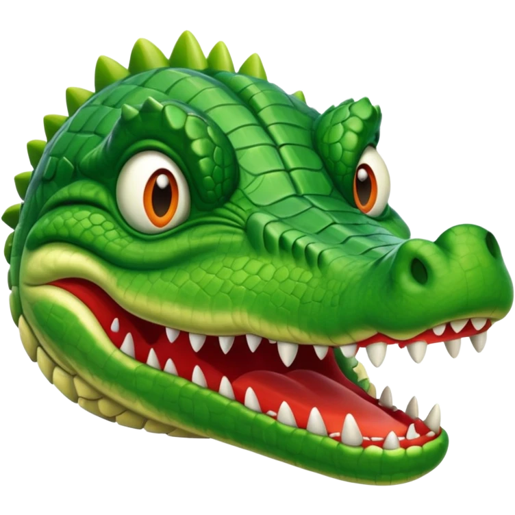 Un avión con cara de cocodrilo emoji