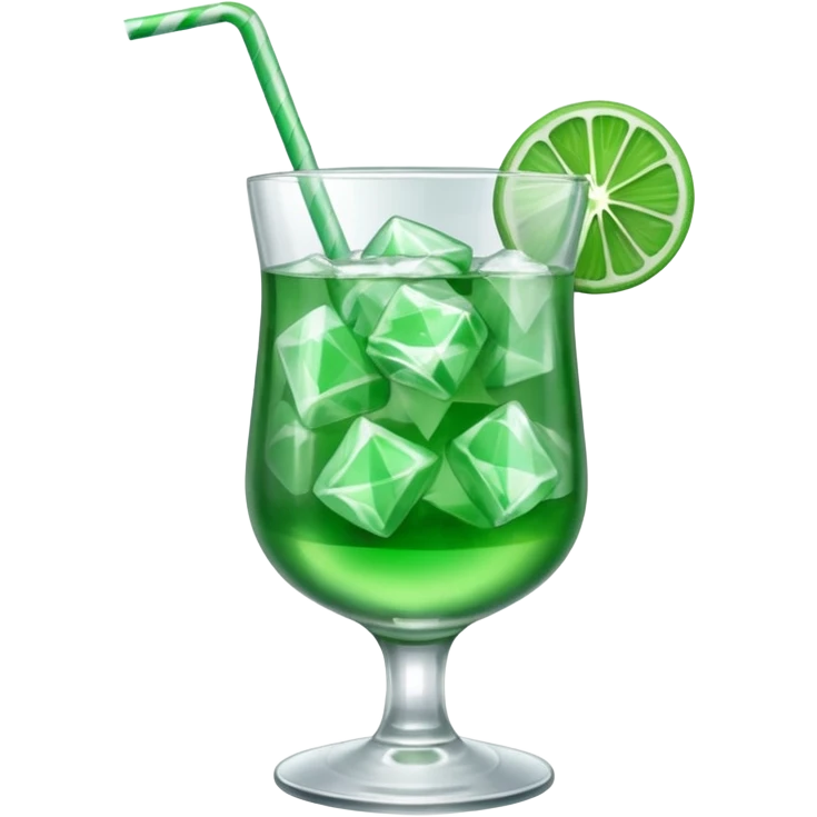 Peppermint cocktail emoji