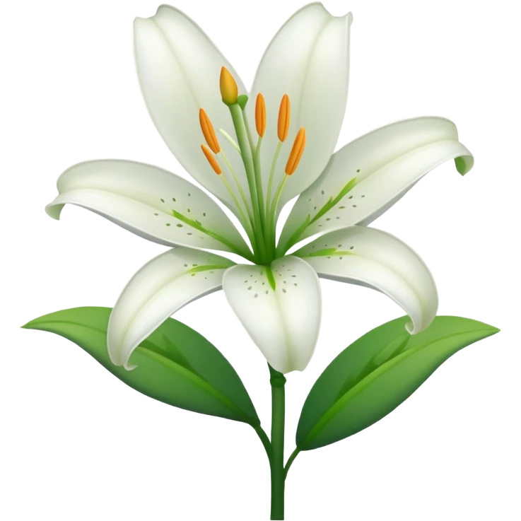 Lily flower emoji
