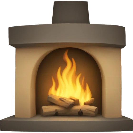 Beige hearth emoji