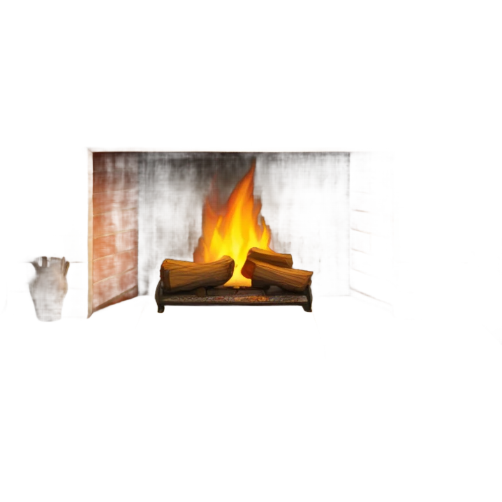 Realistic fireplace  emoji