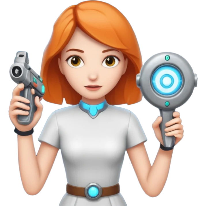 woman with portal gun emoji