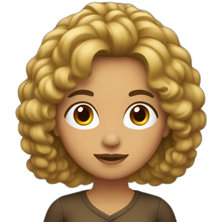 MUJER DE PELO CASTAÑO  emoji