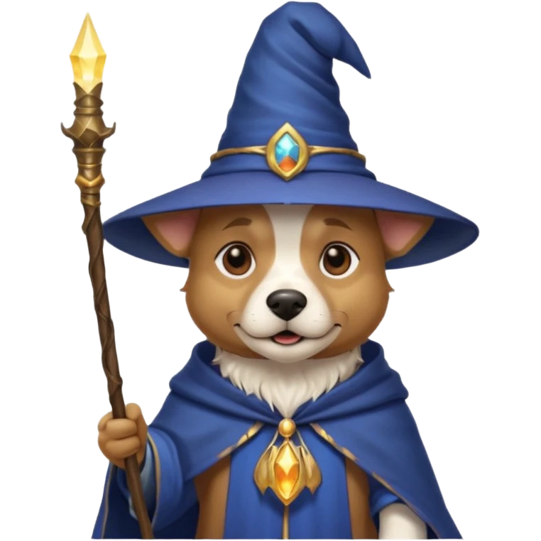 Dog wizard emoji