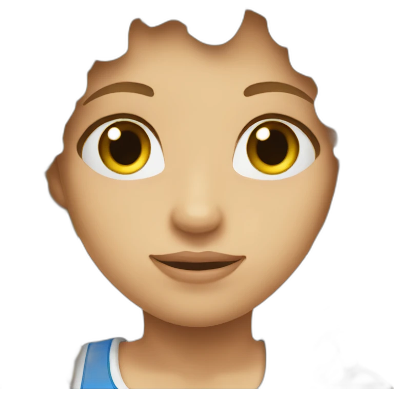 Cute Blonde Sporty Girl emoji
