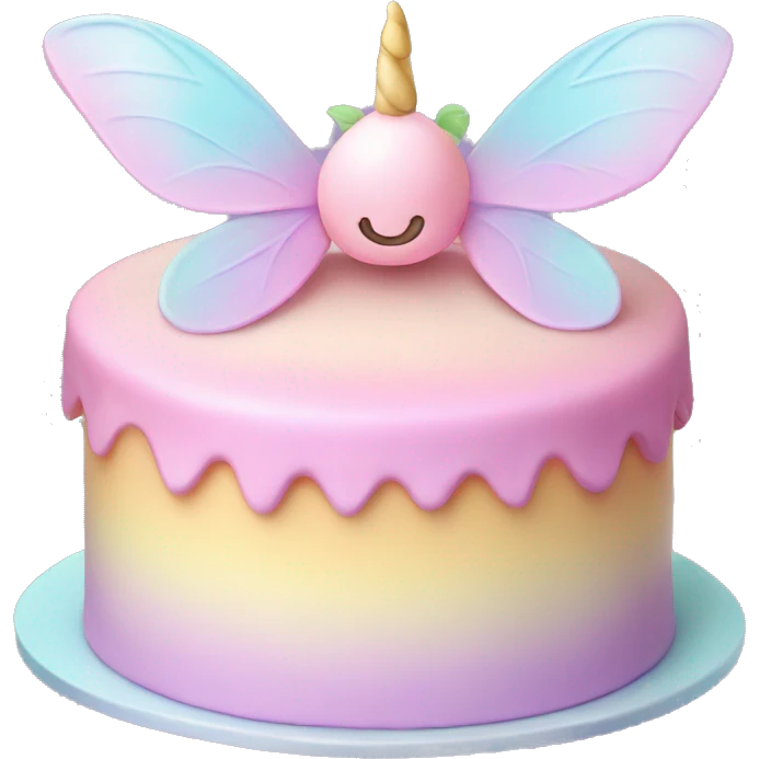 Fairy pastel cake emoji
