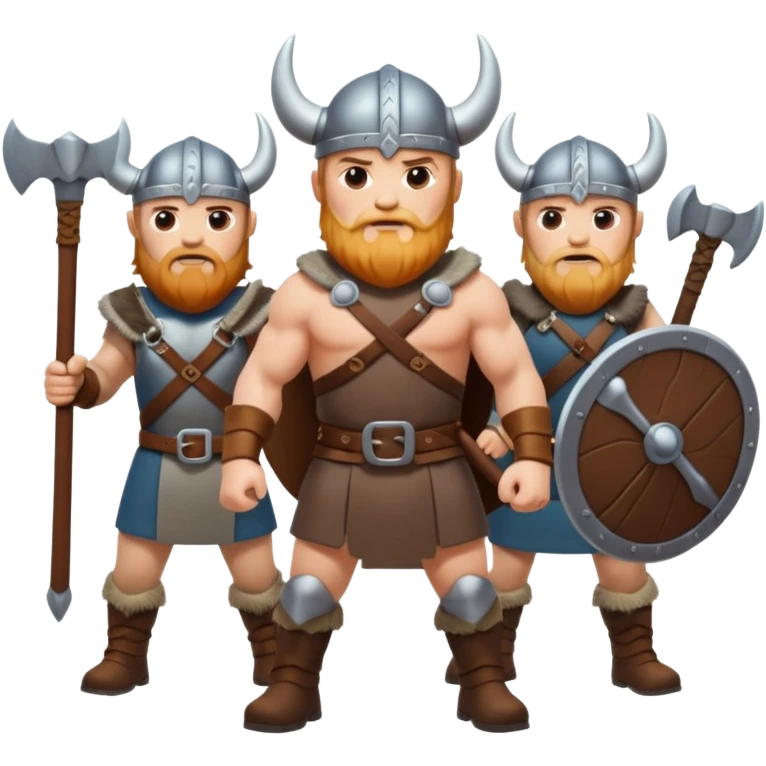 Realistic viking Warriors emoji