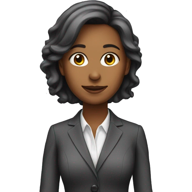35 years old woman in business suit emoji