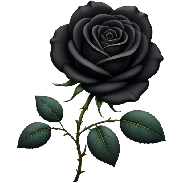 Black rose emoji