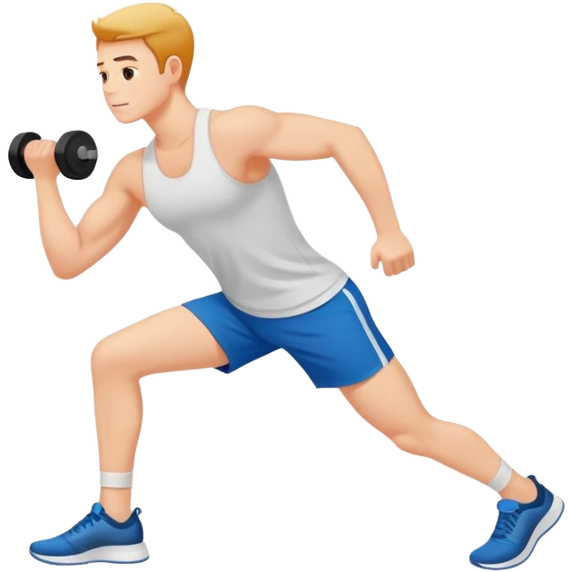 person exercising with good pain, optimal workout emoji
