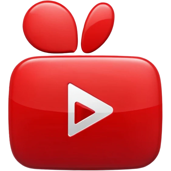 YouTube logo emoji