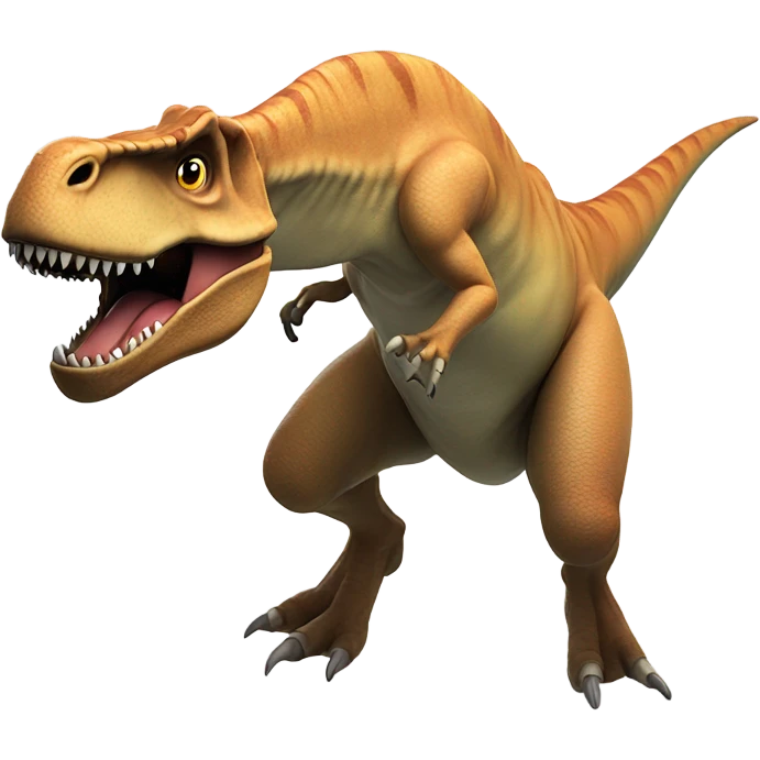T-Rex front flip emoji