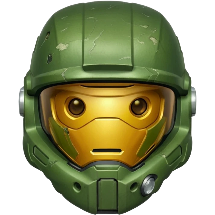 Full-face helmet master chief emoji