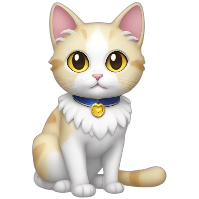Luna sailor moon cat emoji