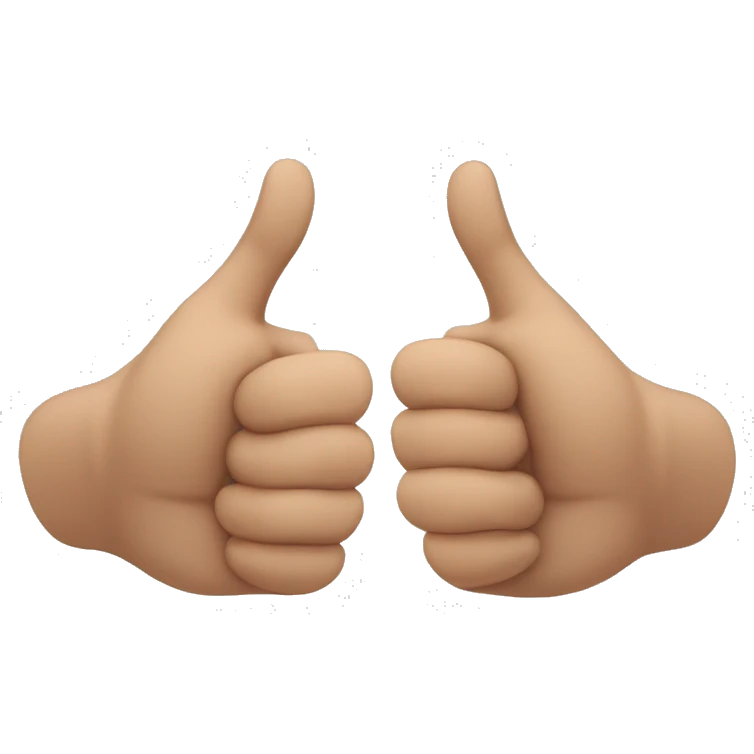Two hands with the first hand thump and pointer finger up the rest closed.  The second hand thumb pointer and middle finger up the rest down  emoji