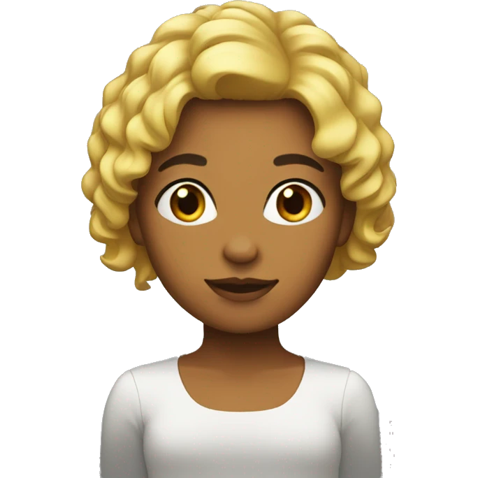 chica con pelo lacio negro  emoji