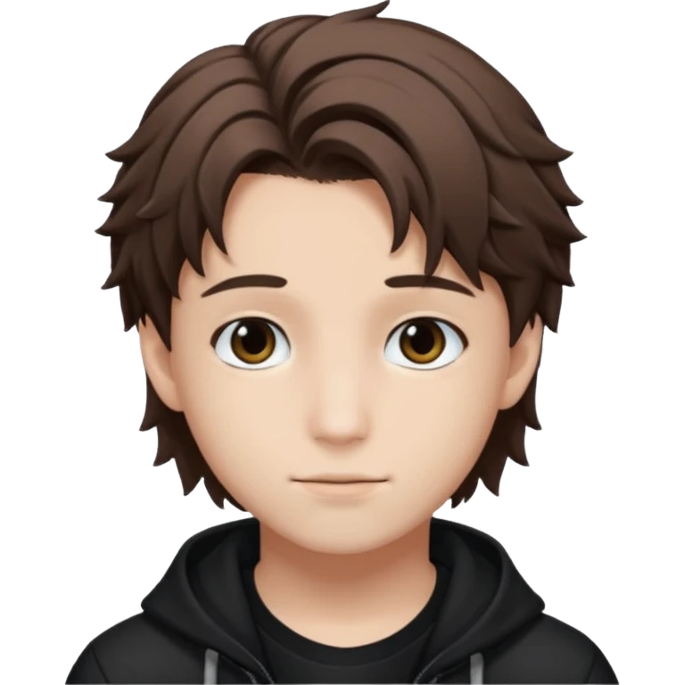 felix of stray kids brunnete emoji