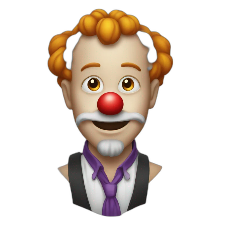 singe sur clown emoji