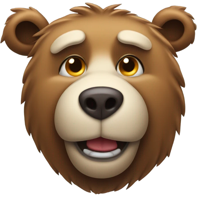 Stoned bear emoji