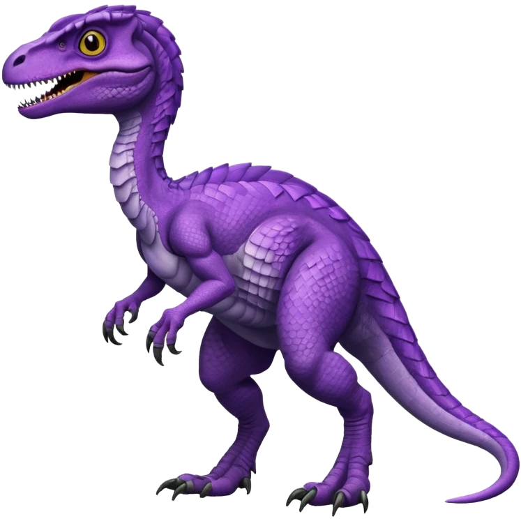 Purple velociraptor emoji