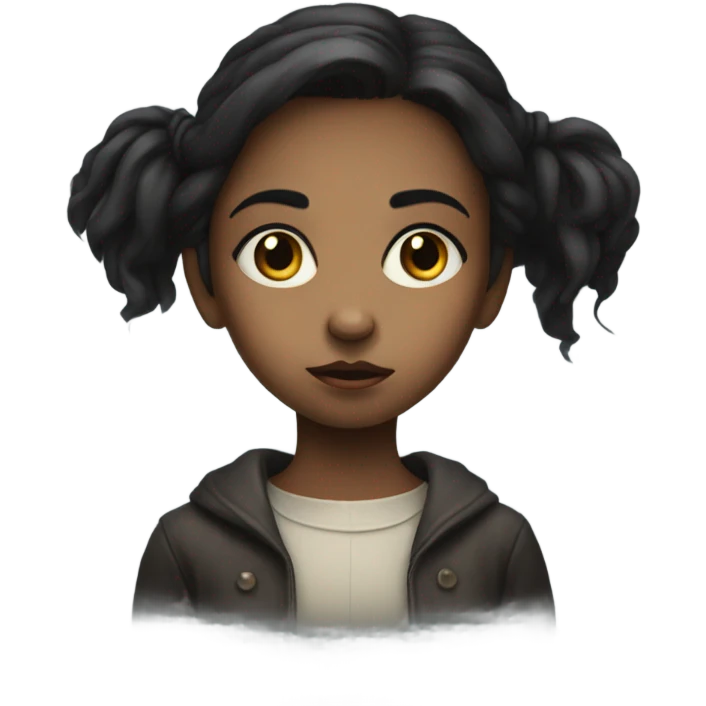 haunting gaze of the girl emoji