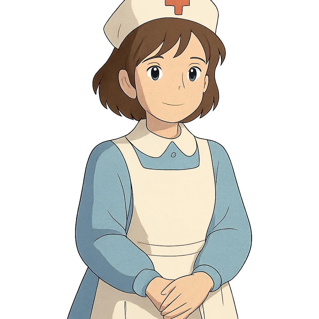 ghibli style nurse emoji