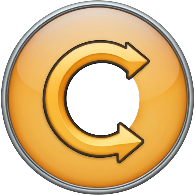 mac os single circled arrow emoji