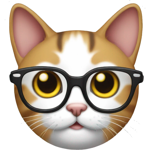 Cat with glasses emoji