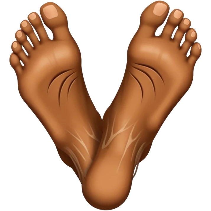 🦶🏽flipped emoji
