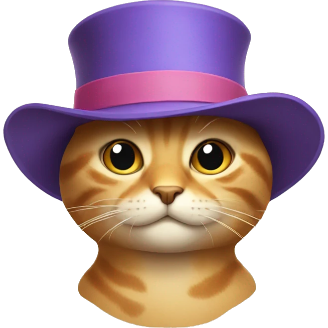 Cat in a hat emoji