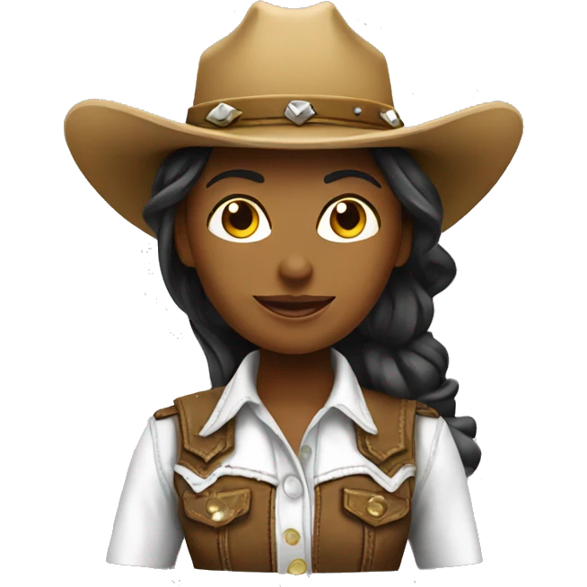 cowgirl white emoji