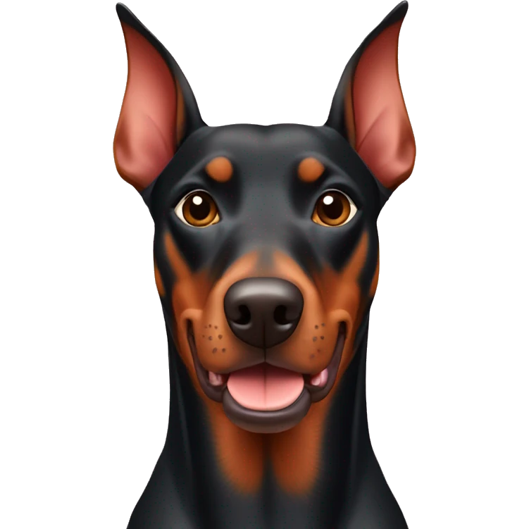 Red Doberman pinscher  emoji