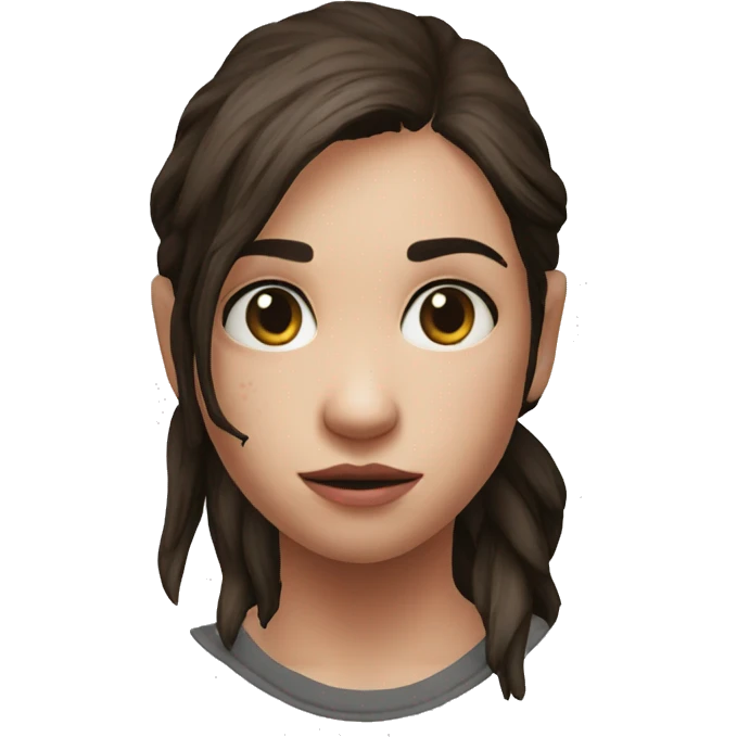 Ellie the last of us red t-shirt emoji