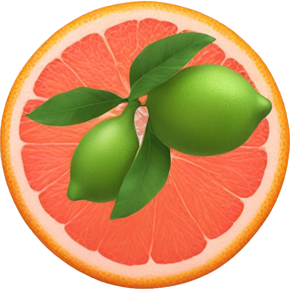 Two Grapefruit emoji