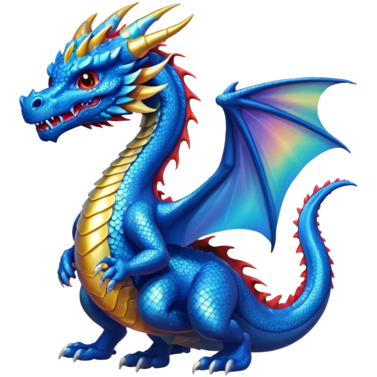 a blue dragon emoji