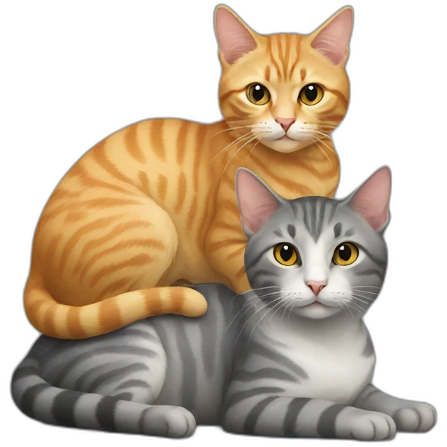 cat-on-cat emoji